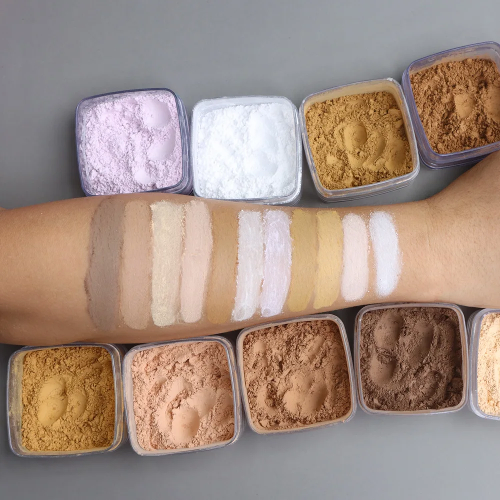 Прозрачная пудра для макияжа лица, 23 Цвета