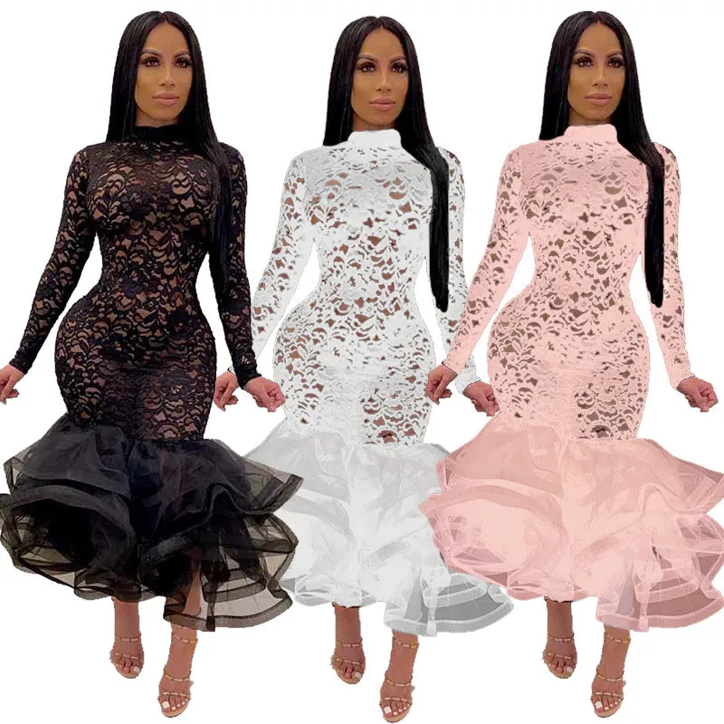 Xuya Night Club Cut Out Sheer Prom 