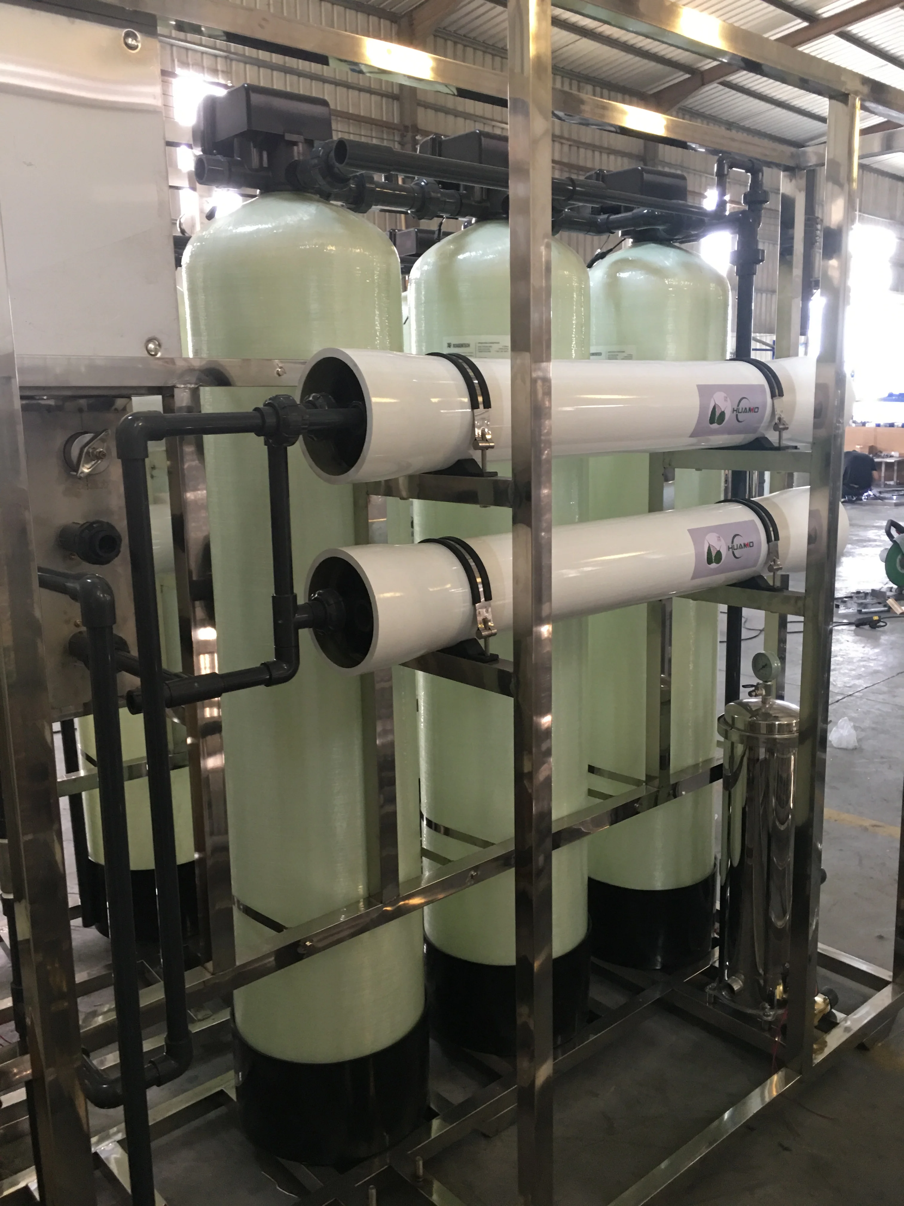 Large Scale Industrial Water Purification System 10000lph To 50000lph