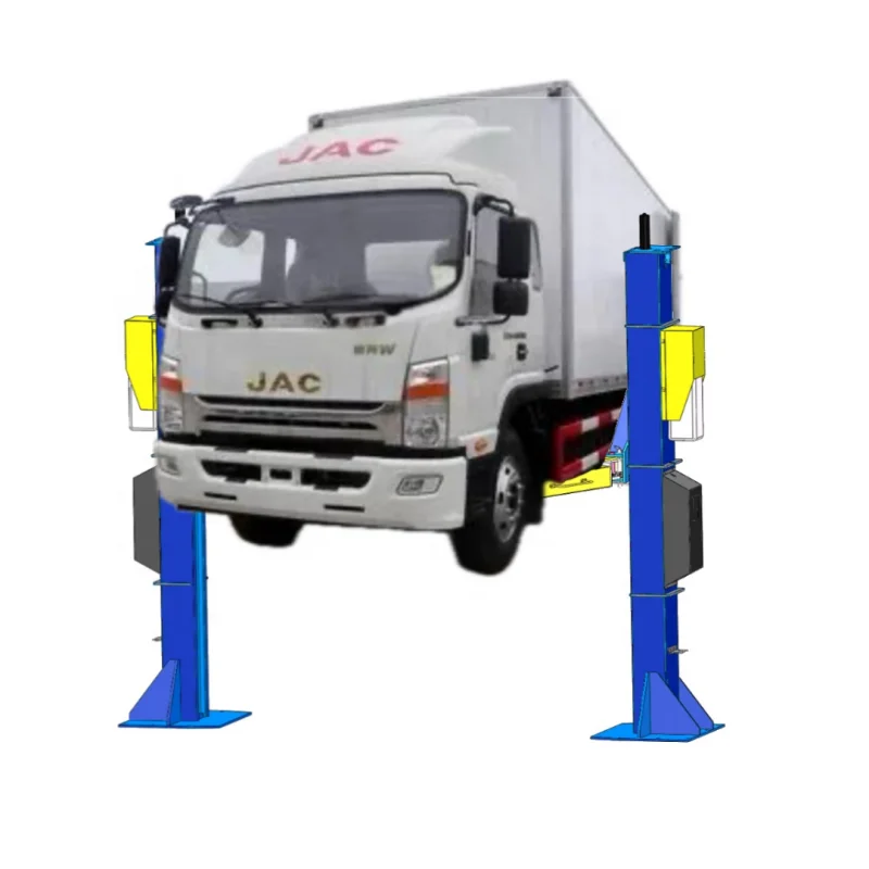 Baiwo 8-ton Large Two Column Hydraulic Lift 2 Post Car Lift Is Used for Lifting Trucks and Maintenance of Freight Cars