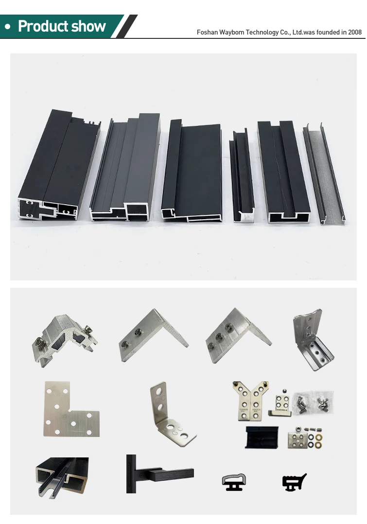 Slim Office Modular Aluminium Profile Glass Partition Indoor Acoustic Toughened Glass Aluminium Partition Office Frame