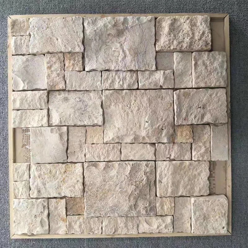 Modern French Pattern Travertine Tumbled Stone Tiles Interior Wall Decor for Pool Coping and Mosaik by Supplier