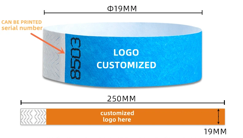 Wholesale Blank Thermal Disposable Wrist Band Printed By Laser Printer ...