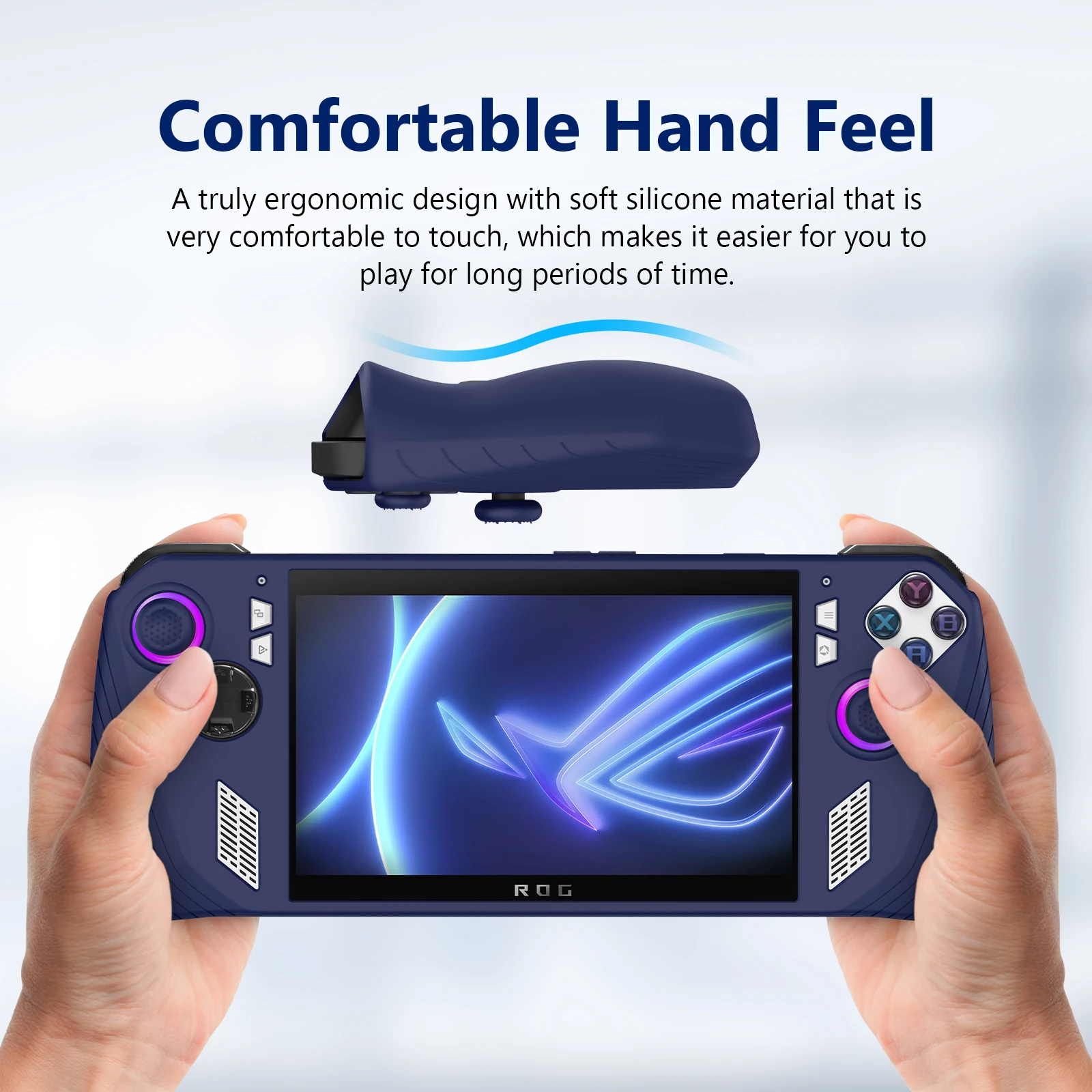 Soft Cover Silicone Protective Case With Rocker Caps for Asus ROG Ally Gaming Handheld Accessories