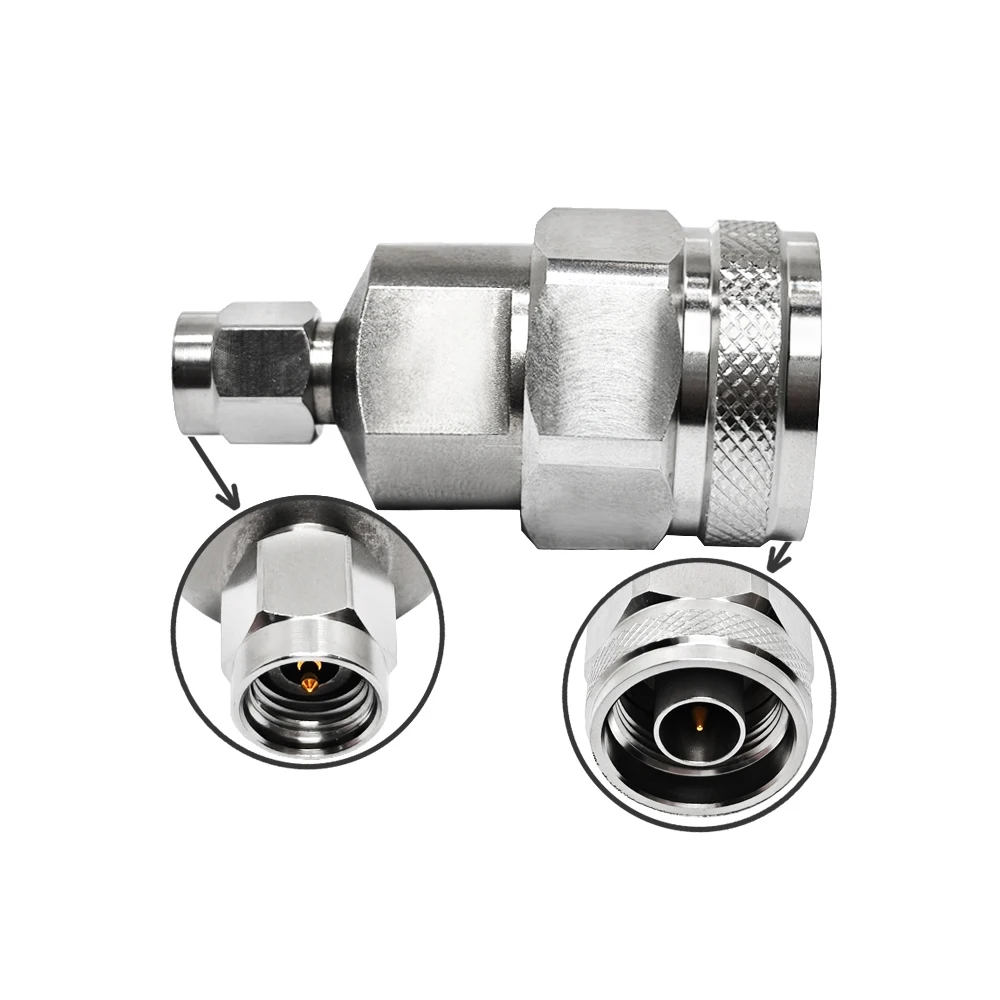 Adapter N Masculinus ad 2.92 mm Ad Alta Frequenta, Millimetralis, Ex Acciaio Inox, Dualis Masculinus, Conector Electricus Directus, Adapter Catenae Coaxialis