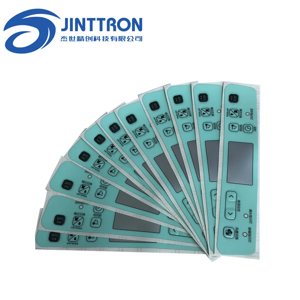 
Передняя панель Lexan из поликарбоната с клеем, мембранным графическим покрытием, шелкография 