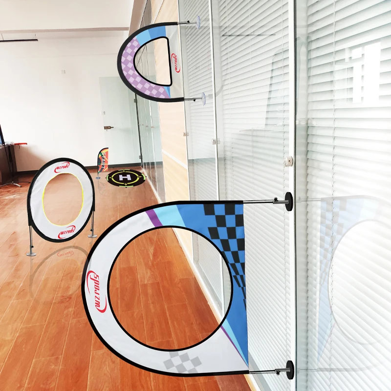 WeihaiWzrods47-72cm рекламной печати пользовательский Внутренний воздушный беспилотный летательный аппарат ворот гонки беспилотный Гоночный флаг крошечные серьги-кольца ворота для FPV Racing 1 покупателя