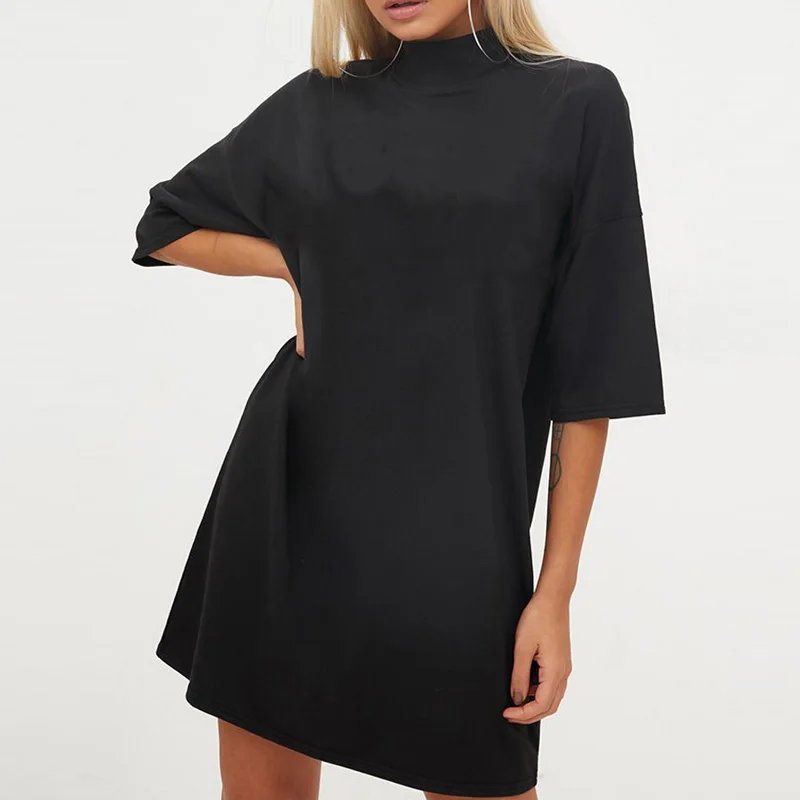 hip hop shirt dress Shimmer Half Sleeve Baggy Sequin T Shirt Dress Paillette Hip Hop Shirt Dress Clubwear Loose Mini Night Out Dress