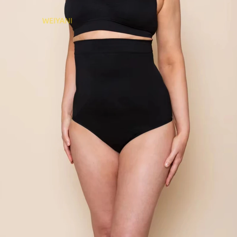 High Waist Compression Seamless Thongs and g String Tummy Control Panties With Silicone Anti-slip Thong Shapewear for Women