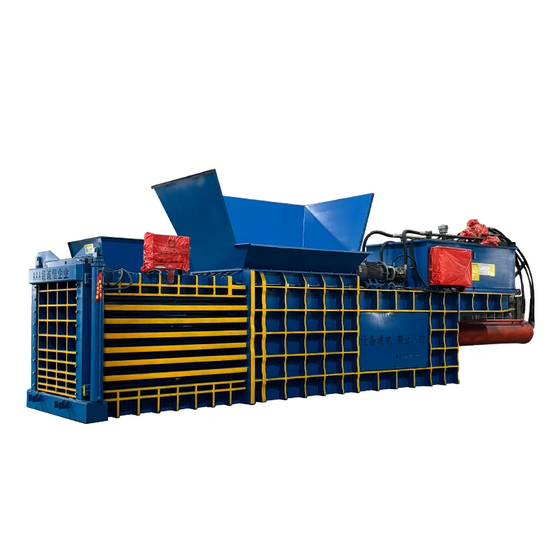 Horizontal Cardboard Compactor Automatic Paper Hydraulic Cardboard Waste PET Baler Press Machine