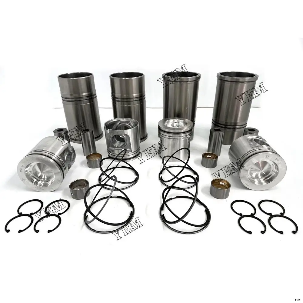 Factory Direct Sales D5A-T Engine Liner Kit With Cylinder Sleeve Pistons Rings Set for Volvo