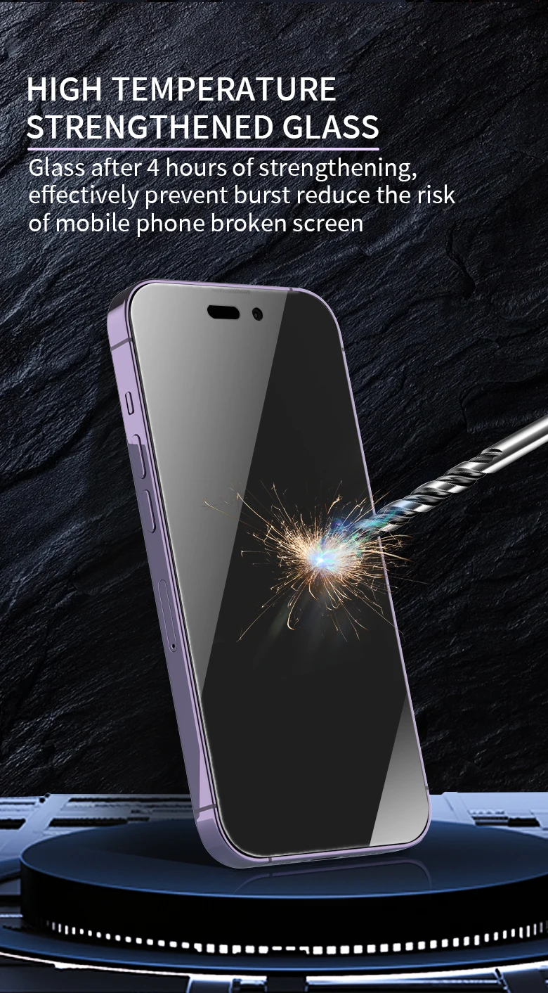 For iphone 13 14 Privacy anti-spy anti-peeping tempered glass privacy screen protector for iPhone 12 13 11 Pro Max