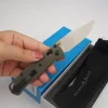 Military green handle with white blade