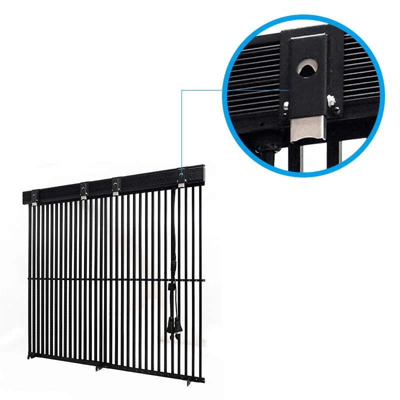 Outdoor  Led Module Billboard Panel 1x1m Display Advertising Video Wall Big Screen for Glass Building