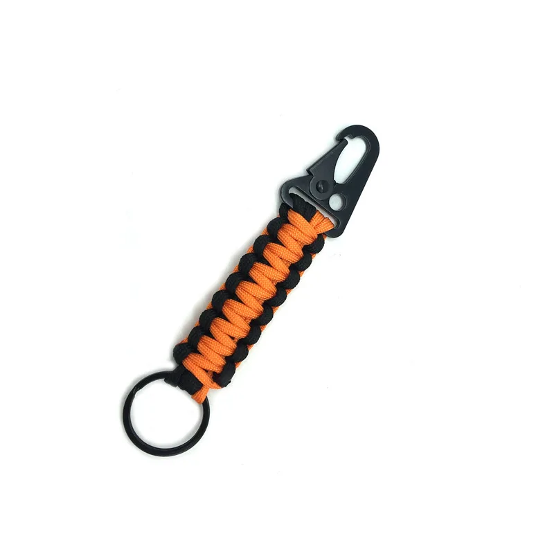 BSBH Wholesale Custom Carabiner Keychain Key Organizer Paracord Keyring For Camping Hiking Promotional Keychains_voghion.com