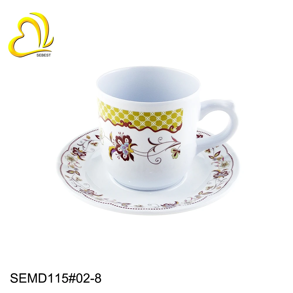 Новая небьющаяся меламиновая кофейная чашка хорошего качества с индивидуальным дизайном от завода SEBEST 2021