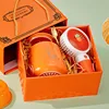 Orange mug+fan