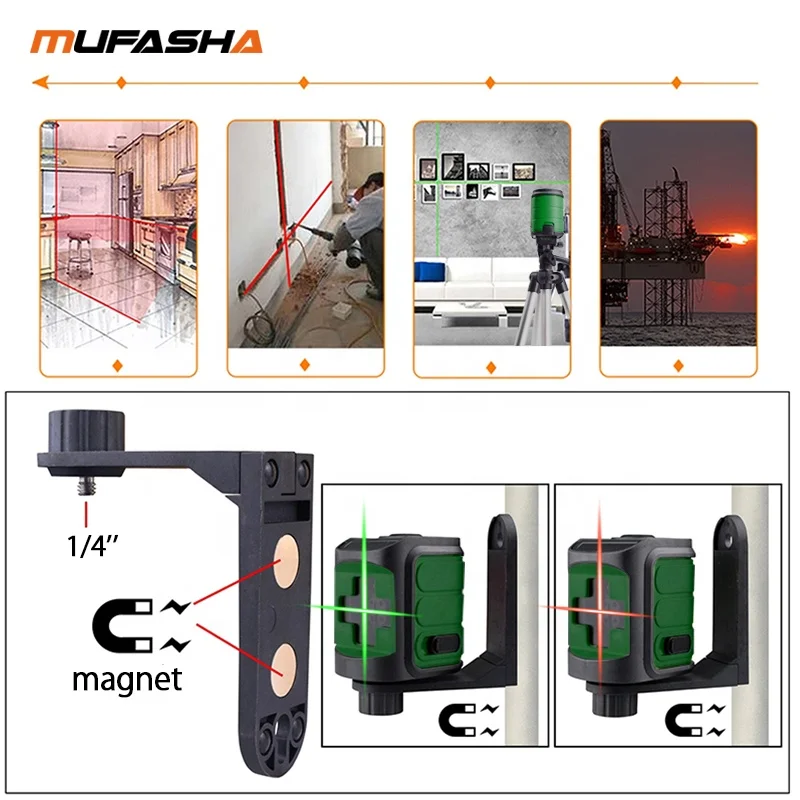 Самовыравнивающийся лазерный мини-уровень MUFASHA A2R, без кронштейна