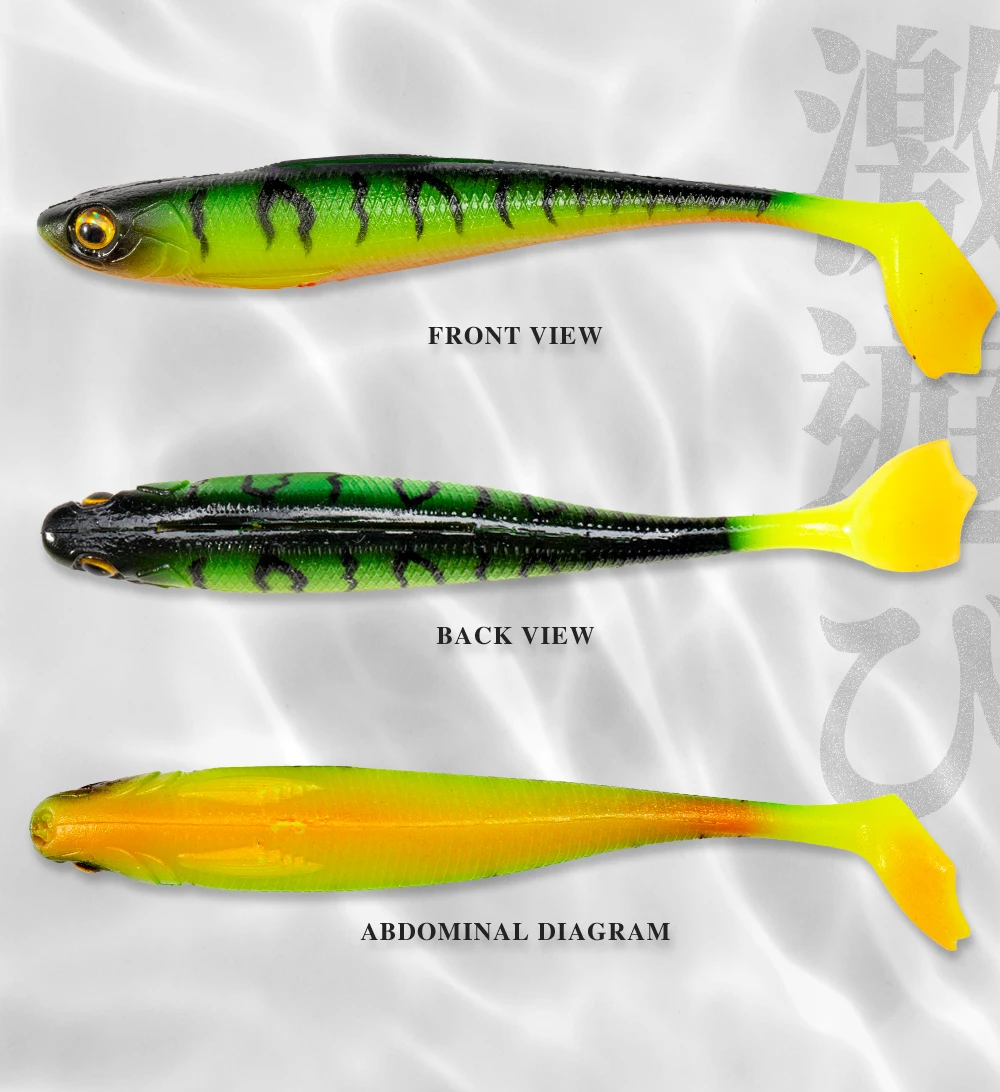 Wholesale Soft Plastic Fishing Bass Lures Large Paddle Tail Lure 9cm