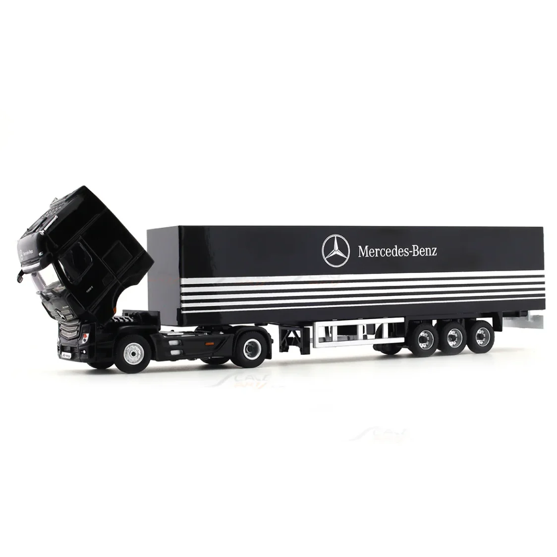 Black 1:64 Diecast Scale Model Collectible Truck and Construction Truck