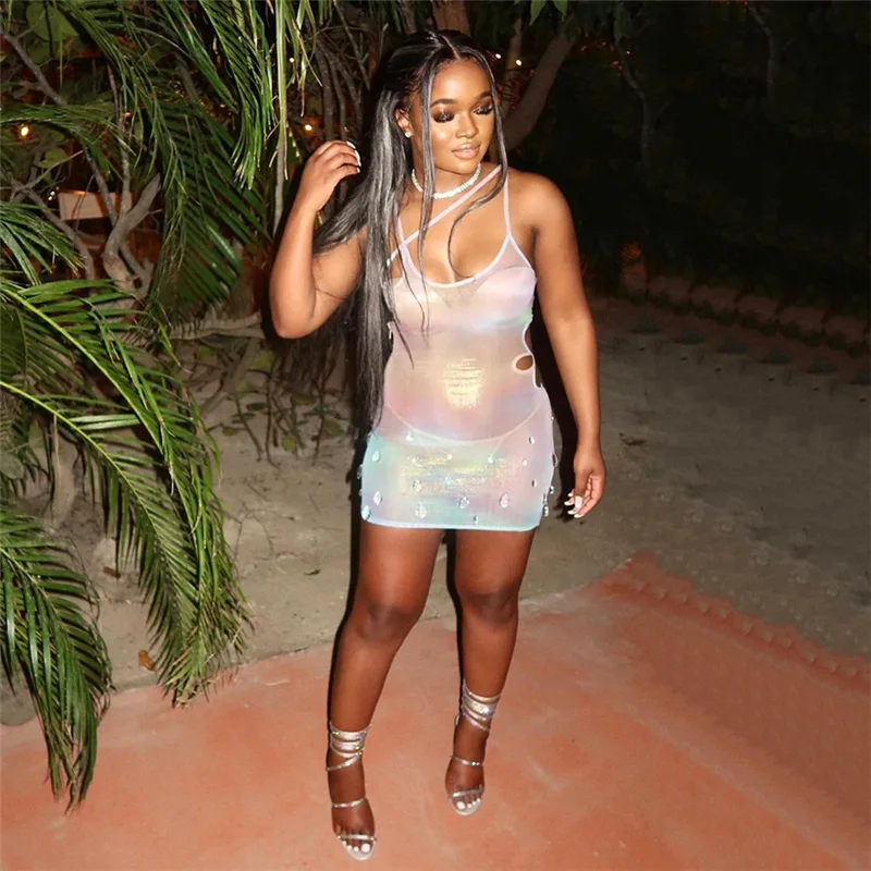 ladies in see through dresses Naked dresses
