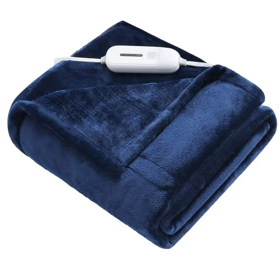 Hot Sale 100 Polyester Washable Double Electric Bed Warmer Electric