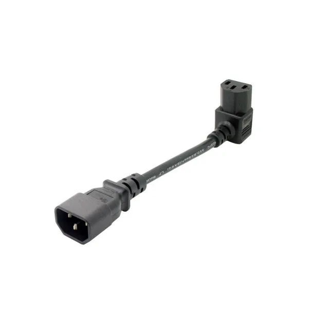 IEC-Adapter C14 Auf C13 – 90 Grad Abgewinkelt Für Enge Anschlüsse