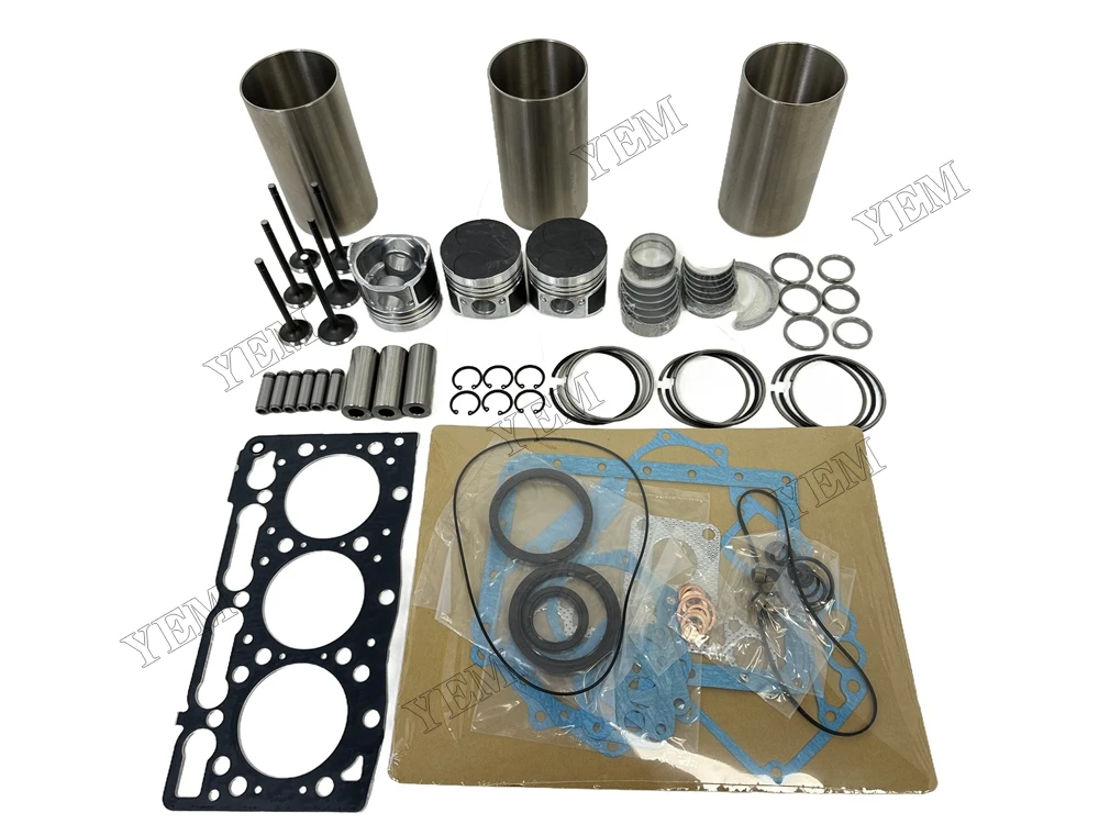D950 Engine Rebuild Kit With Gasket Kit Engine Valves Bearings Set for Kubota 6