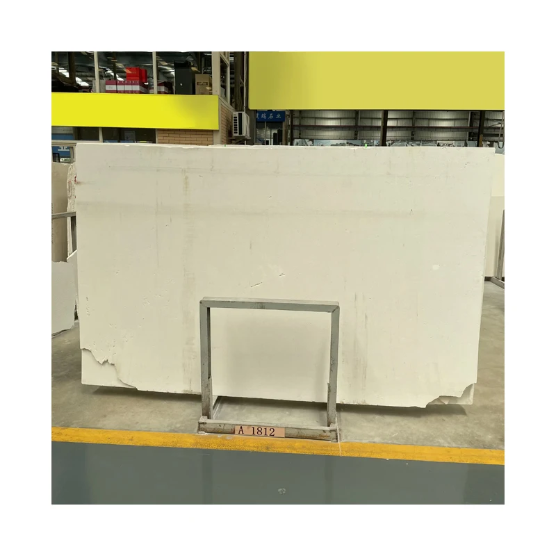 Modern White Limestone Marble Countertop Tiles Polished for Hotel Use 1-Year Warranty With Graphic Design Solution Capability