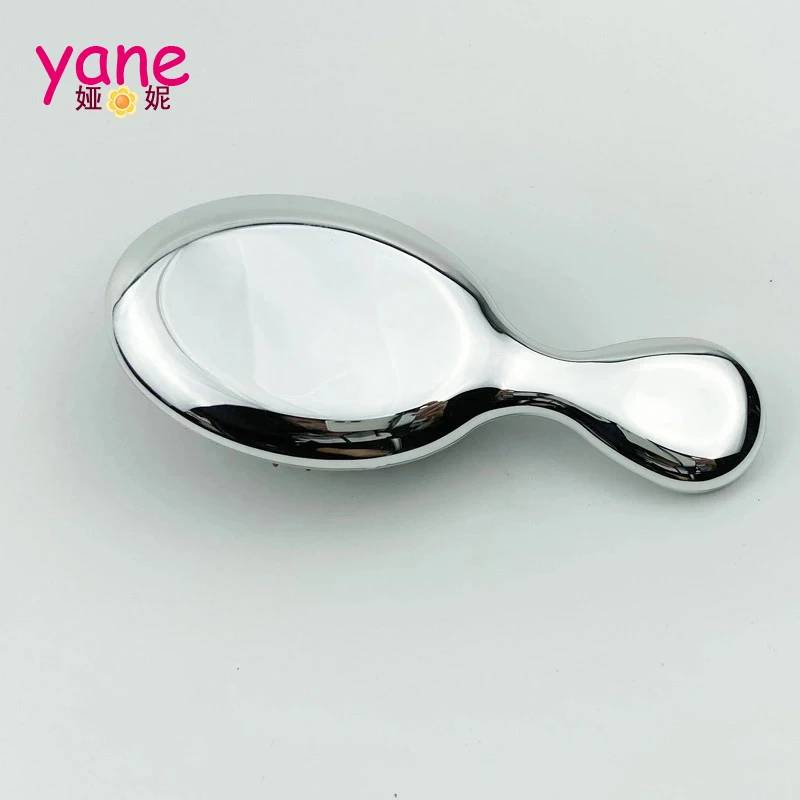 Electroplated Solid Pure Color Small Size Gold Silver Color Hair Brush