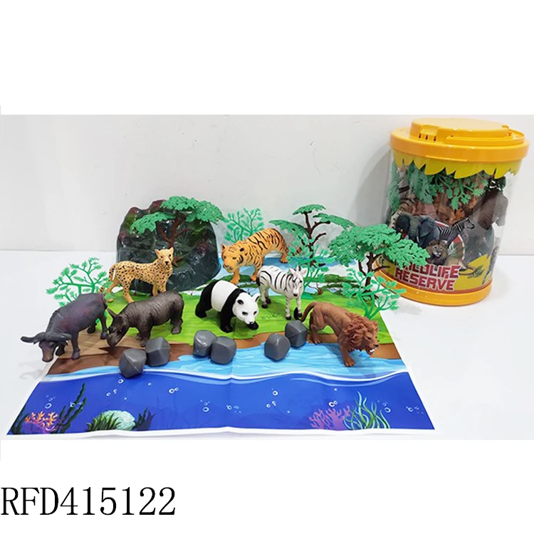 Simulation Werewolf Warrior Model Toy Jungle Wildlife Decoration Play Toy Gift 