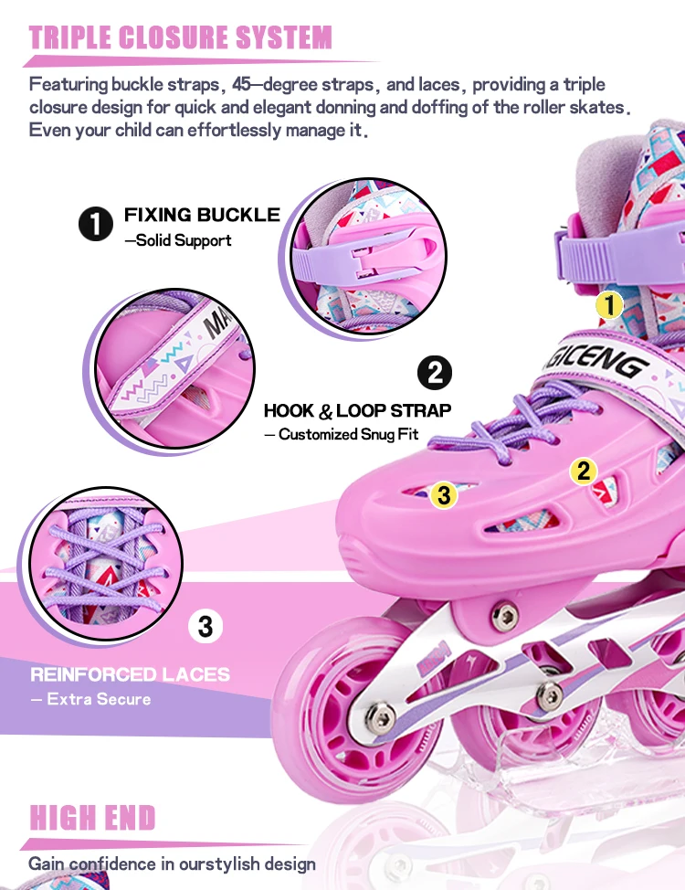 Magiceng Professional Adult Inline Roller Skates 4 Wheels Wholesale