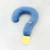 Almohada con signo de interrogación - Azul sal marina
