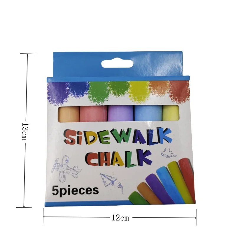 Безпыльная и Нетоксичная тротуарная мела моющаяся многоцветная уличная школа искусств офис для детей