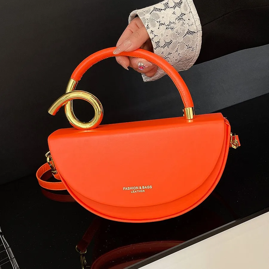 Tote Bag for Women Designer Bags 2026 New High-End Ladies Small PU Saddle Messenger Bag for Daily Collocation Shoulder Bags Summer Products