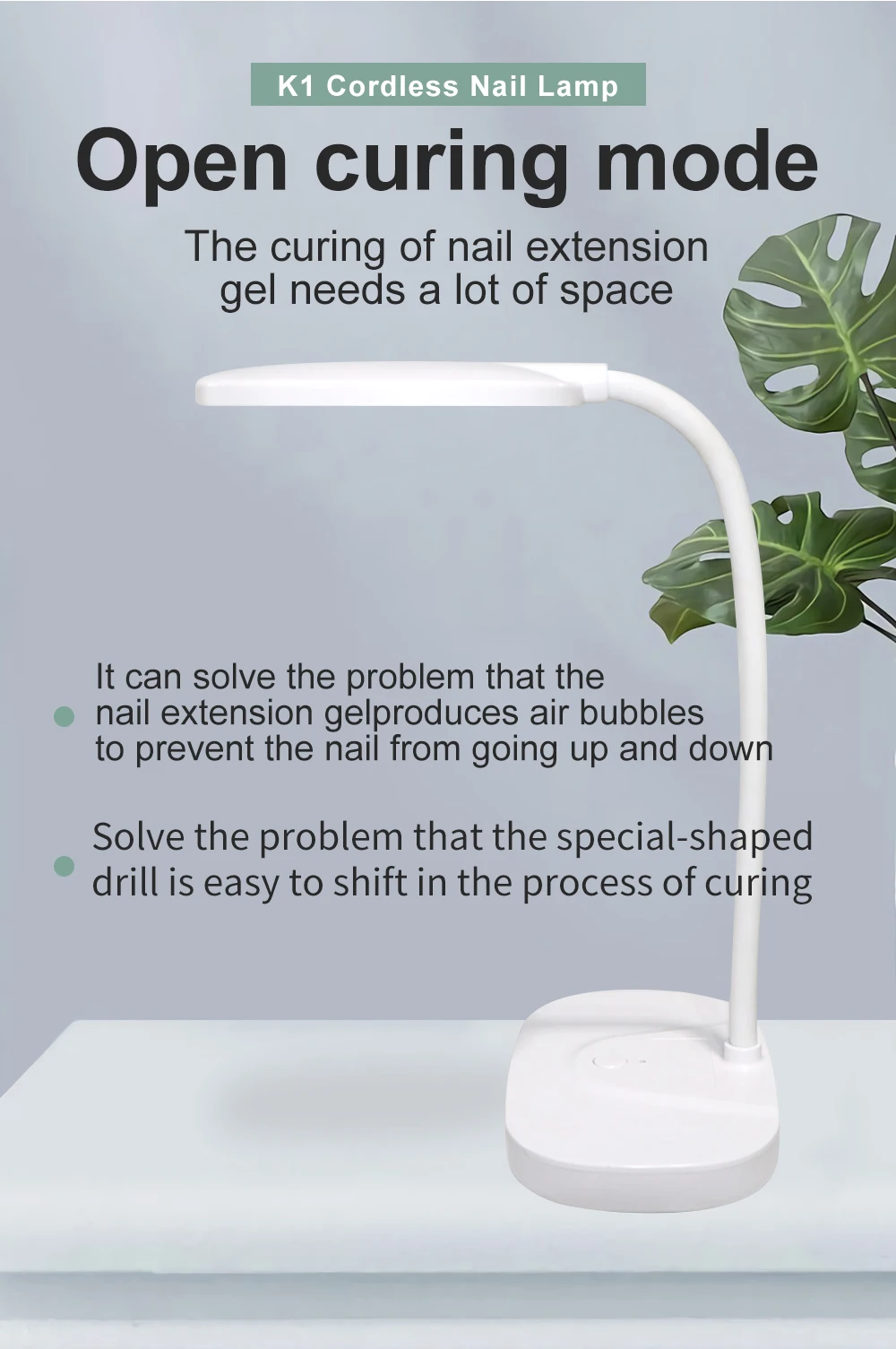 Mini Wireless Nail Table Lamp Cordless Rechargeable Manicure Led Uv Led