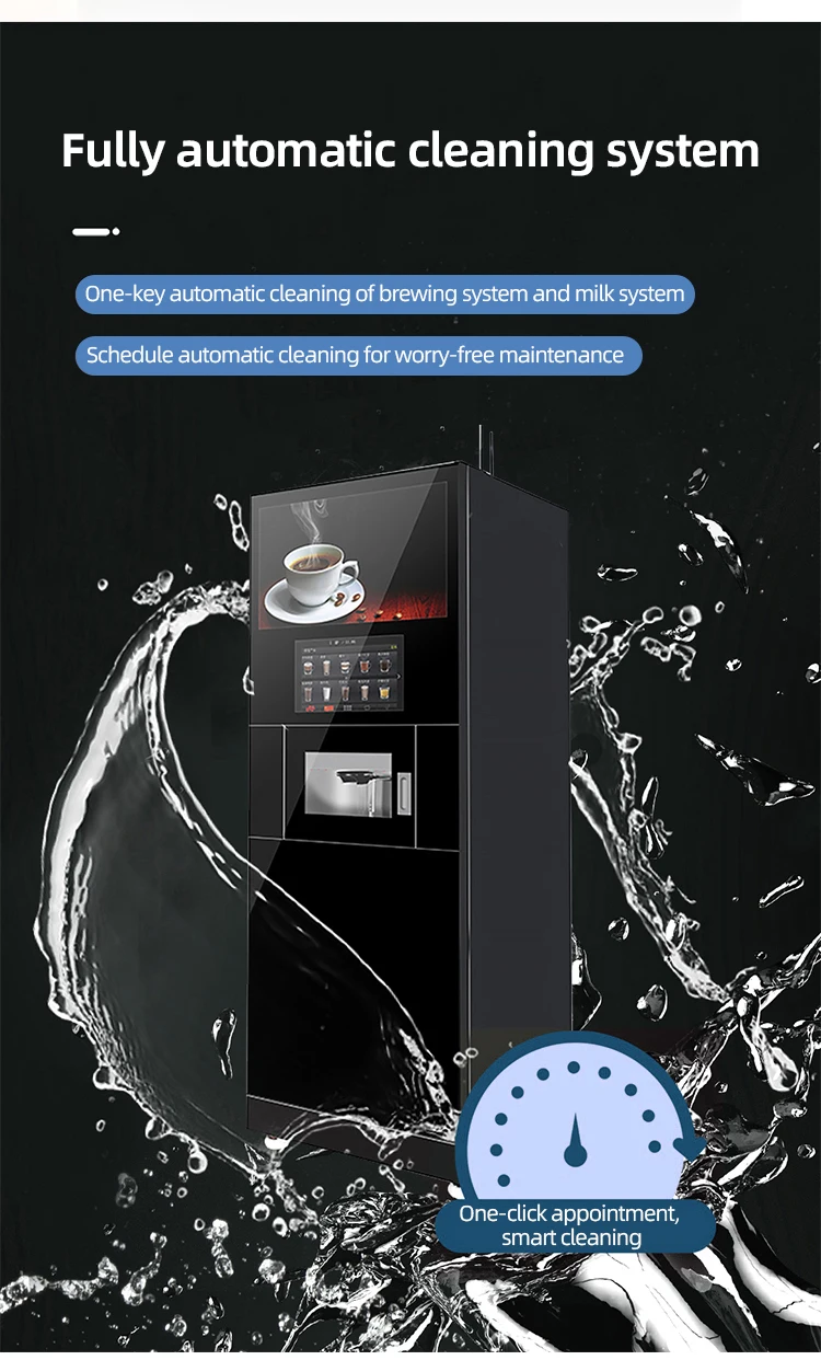 Iced Coffee Vending Machine Fully Automatic For Business With Ice