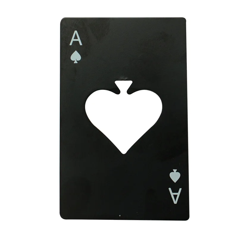 Stainless Steel Ace Of Spades Card Door Bottle Opener
