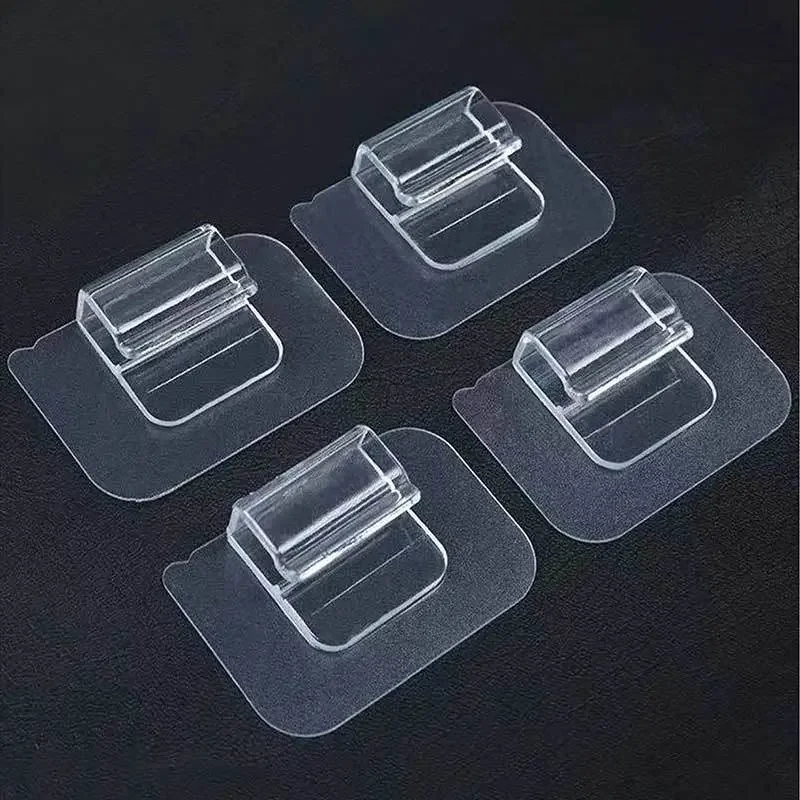 Transparent Car Mat Fastener Stickers Trace-Free PVC Carpet Clips with Fixing Hook Fastener Floor Mat Clips for Secure Buckling