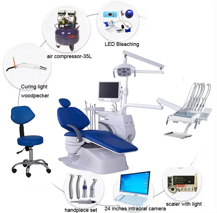 Top mounted instrument tray  full set economic dental chair unit high quality dental chair set silla dental