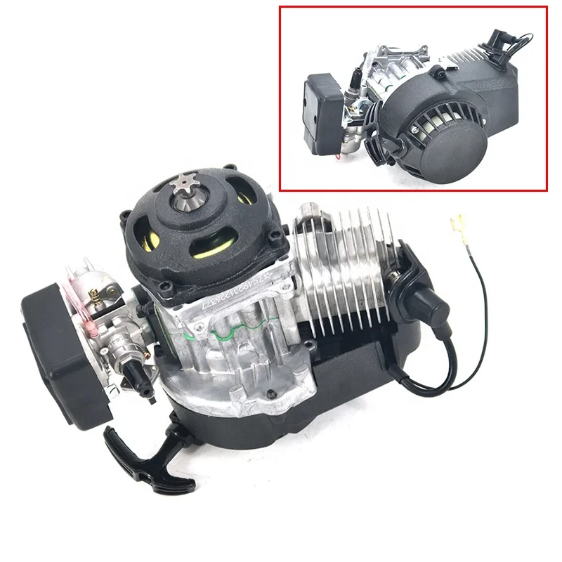 49cc Engine 2-Stroke Pull Start With Transmission for Mini Motor ATV Quad Dirt Pit Bike