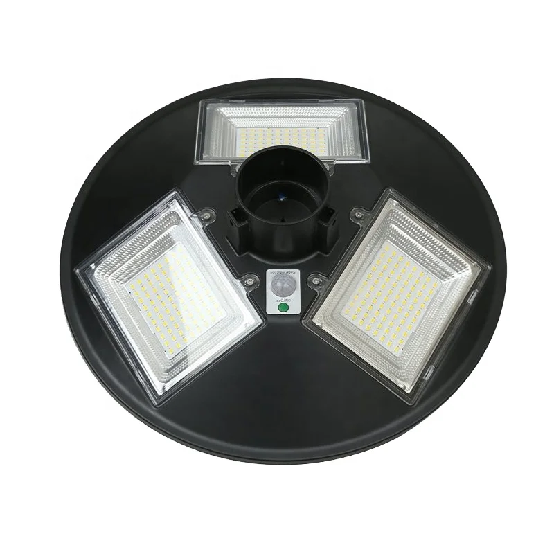 Solar Powered Street Light 300W Solar Light UFO With Remote Rechargeable 9-12M Installation
