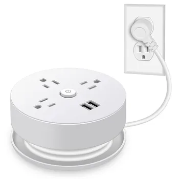 3 Way Plug Adapter UK, Multi Plug Extension with 2 USB,  13A Wall Socket Power Extender Wall Multi plug Charger Adaptor