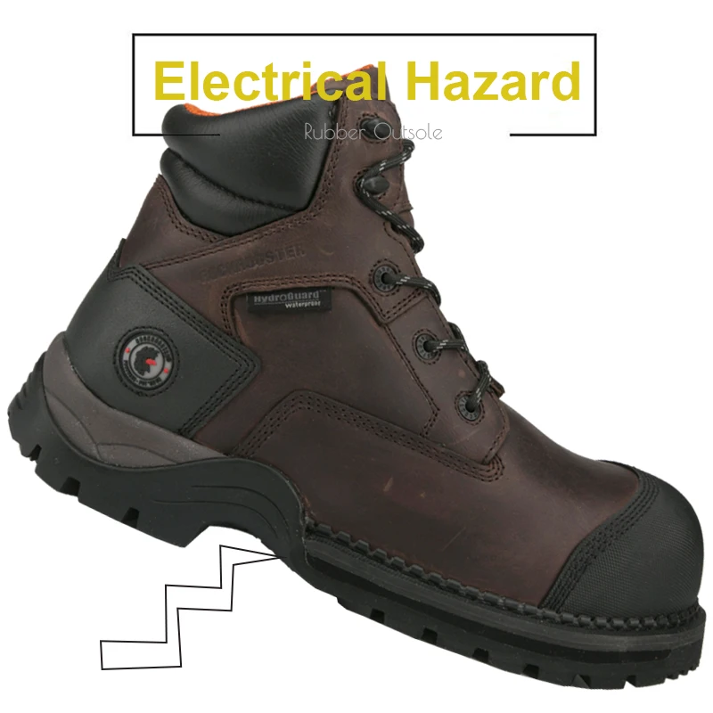 Top Sales Cow Leather Oil Slip Resistant Pu Sole Steel Toe Sefty Shoes