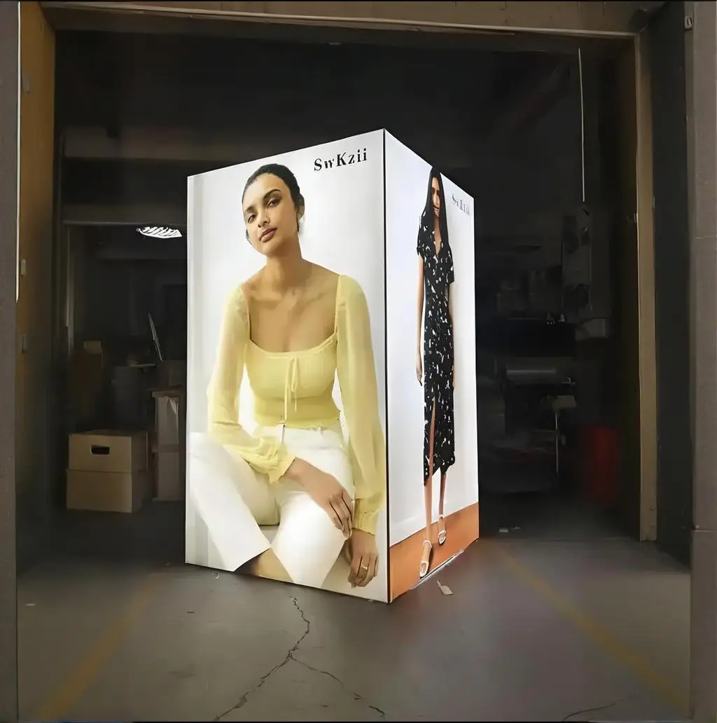 Waterproof Durable Slim Wall Mounted Freestanding Fabric PVC Film Advertising LED Seg Light Box
