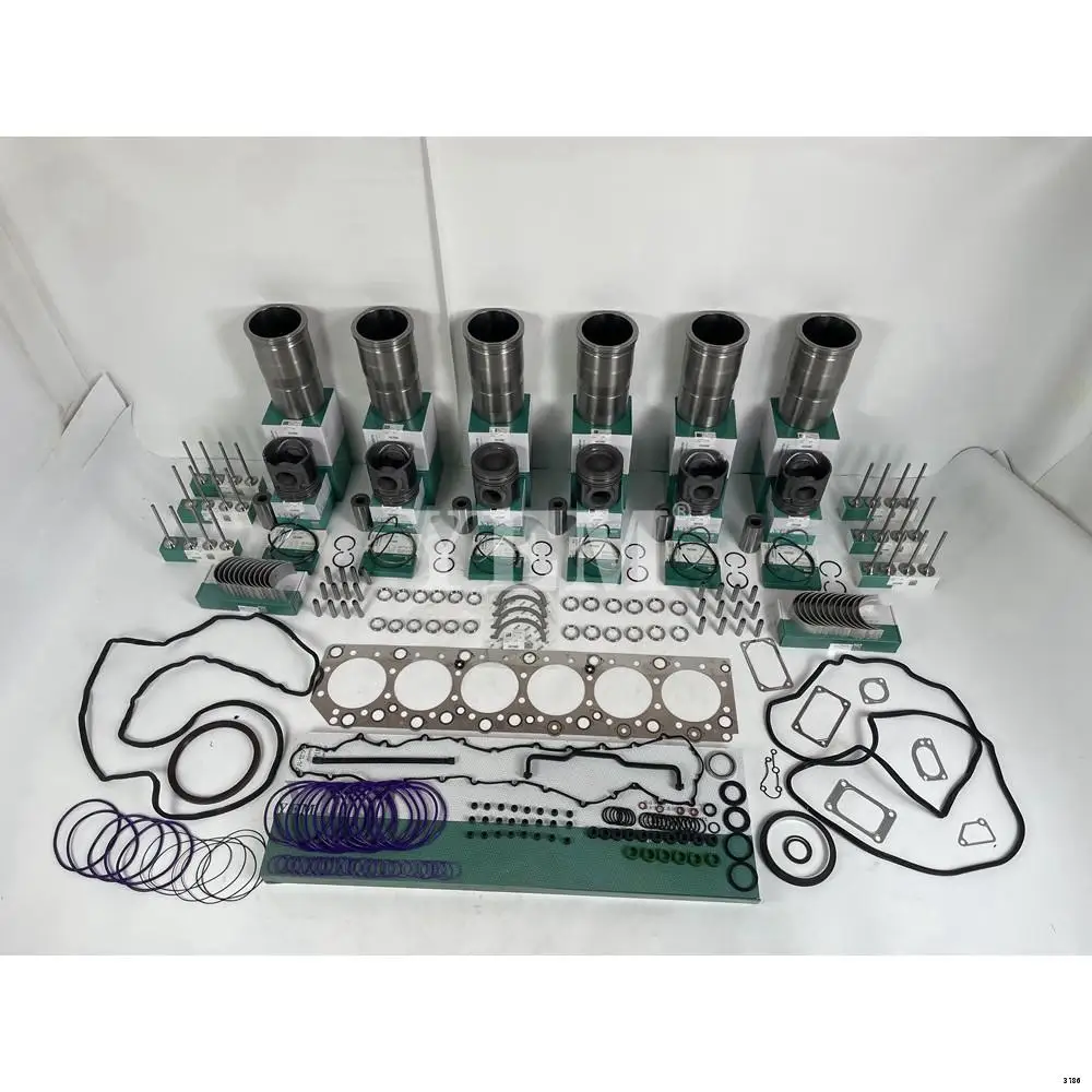 Original Factory Quality OEM D12D Overhaul Kit With Piston Rings Liner Bearing Valves Gasket Kit for Volvo
