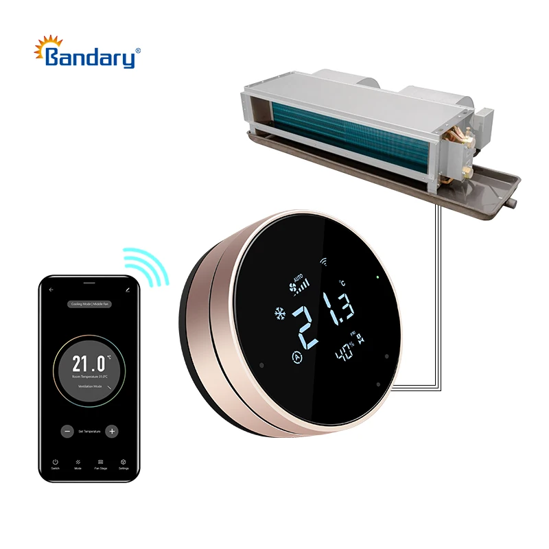 Bandary Programmable House Thermostat Air Conditioner Digital Room Thermostat Modbus