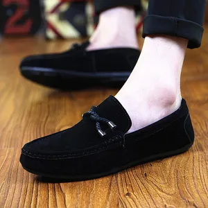 Free Shipping New Men's Breathable Casual Loafers Korean Style Youth Slip-On Mesh Lining Driving Shoes Trendy Lazy Shoes