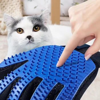 Professional Pet Grooming Gloves Competitive Price Silicone Rubber Pet Washing Gloves  for Dogs and Cats
