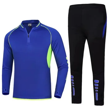 Men's Training Track Suit Hot Sale Custom Zippered Soccer Sweatsuit Quick Dry Adults Autumn Soccer Tracksuits for Men